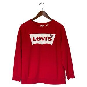 Levi's Red Sweatshirt Women's XL 14-16 Logo